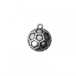 Breloque en Zamak « Ballon de Football » 18 mm