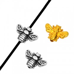 Perle en Zamak Abeille 12 x 9 mm Ø 1.6 mm