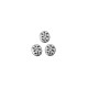 Zamak Bead Oval Flower 7x8mm Ø1.4mm