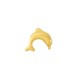 Zamak Bead Dolphin 8x10mm Ø1.5mm