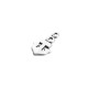 Μεταλλικό Ζάμακ Χυτό Μοτίφ Άγκυρα 10x13mm
