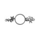 Connettore in Metallo Zama Cerchio Conchiglie Stella Marina 57x23mm