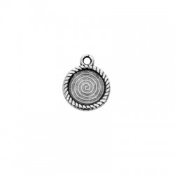 Charm rond en Zamak 13 mm