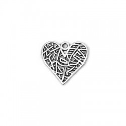 Ciondolo in Metallo Zama Cuore 19x18mm