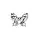 Colgante de Metal Zamak Mariposa 29x25mm