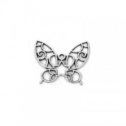 Colgante de Metal Zamak Mariposa 29x25mm