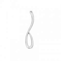 Colgante de Metal Zamak Irregular 10x50mm