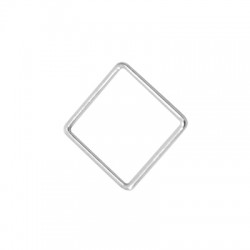 Pendentif en Zamak en Forme de Losange avec Cadre 33 mm