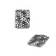 Pendentif Rectangulaire en Zamak 20 x 25 mm