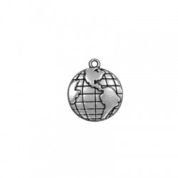 Colgante de Metal Zamak Redondo Globo 22mm