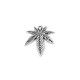Colgante de Metal Zamak Hoja 22x25mm