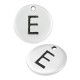 Charm rond en Zamak Lettre « E » 12 mm