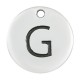 Colgante de Metal Zamak Redondo Letra "G" 12mm