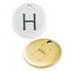 Charm rond en Zamak Lettre « H » 12 mm