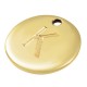 Zamak Charm Round Letter "K" 12mm
