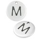 Charm rond en Zamak Lettre « M » 12 mm