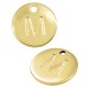 Colgante de Metal Zamak Redondo Letra "M" 12mm