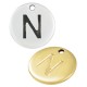 Zamak Charm Round Letter "N" 12mm