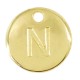 Charm rond en Zamak Lettre « N » 12 mm