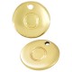 Charm rond en Zamak Lettre « O » 12 mm