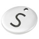Zamak Charm Round Letter "S" 12mm