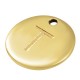 Charm rond en Zamak Lettre « T » 12 mm