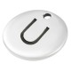 Colgante de Metal Zamak Redondo Letra "U" 12mm
