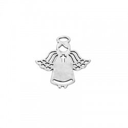Colgante de Metal Zamak Ángel con Cruz 26x24mm