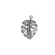 Colgante de Metal Zamak Hoja Tropical 18x25mm