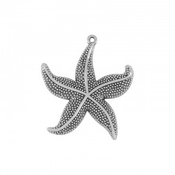 Pendentif en Zamak Étoile de mer 44 x 46 mm