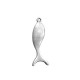 Pendentif Poisson en Zamak 12 x 35 mm