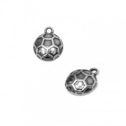 Breloque Zamak Ballon de Football 12 mm