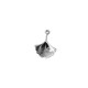 Zamak Charm Leaf Gingko 15x17mm