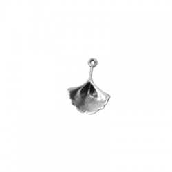 Charm Zamak Feuille de Ginkgo 15 x 17 mm