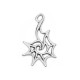 Zamak Pendant Seashell 37x61mm