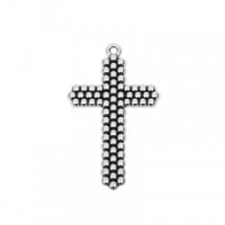 Pendentif Croix en Zamak 32 x 47 mm