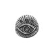 Pendentif rond en Zamak 30 mm pour SS10 et SS16