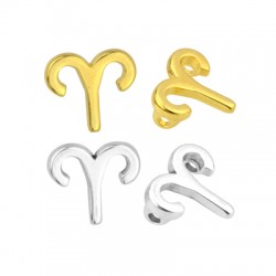 Breloque en Zamak Zodiaque Bélier 12 x 14 mm Ø 1.8 mm