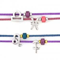 Charm en Zamak Zodiaque Verseau 10 x 14 mm Ø 1.8 mm