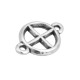 Connecteur rond en Zamak en Forme de Croix 13 mm
