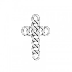 Colgante de Metal Zamak Cruz 25x40mm