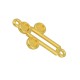 Zamak Connector Cross SS16 settings 16x22mm (Enameling)
