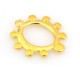 Zamak Pendant Oval SS10 & SS20 settings 33x35mm (Enameling)