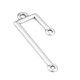 Colgante de Metal Zamak Barras Irregulares 12x28mm