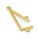 Pendentif Irrégulier en Zamak 13 x 32 mm