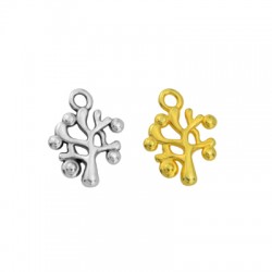 Charm Zamak Arbre 10X12Mm