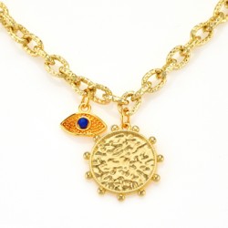Pendentif rond en Zamak 25 mm (Convient Également pour L'Émaillage)