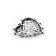 Zamak Pendant Heart 25mm (Suitable also for Enameling)