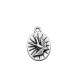 Breloque Ovale en Zamak « Hirondelle » 12 x 15 mm