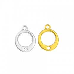 Charm rond en Zamak 14 mm